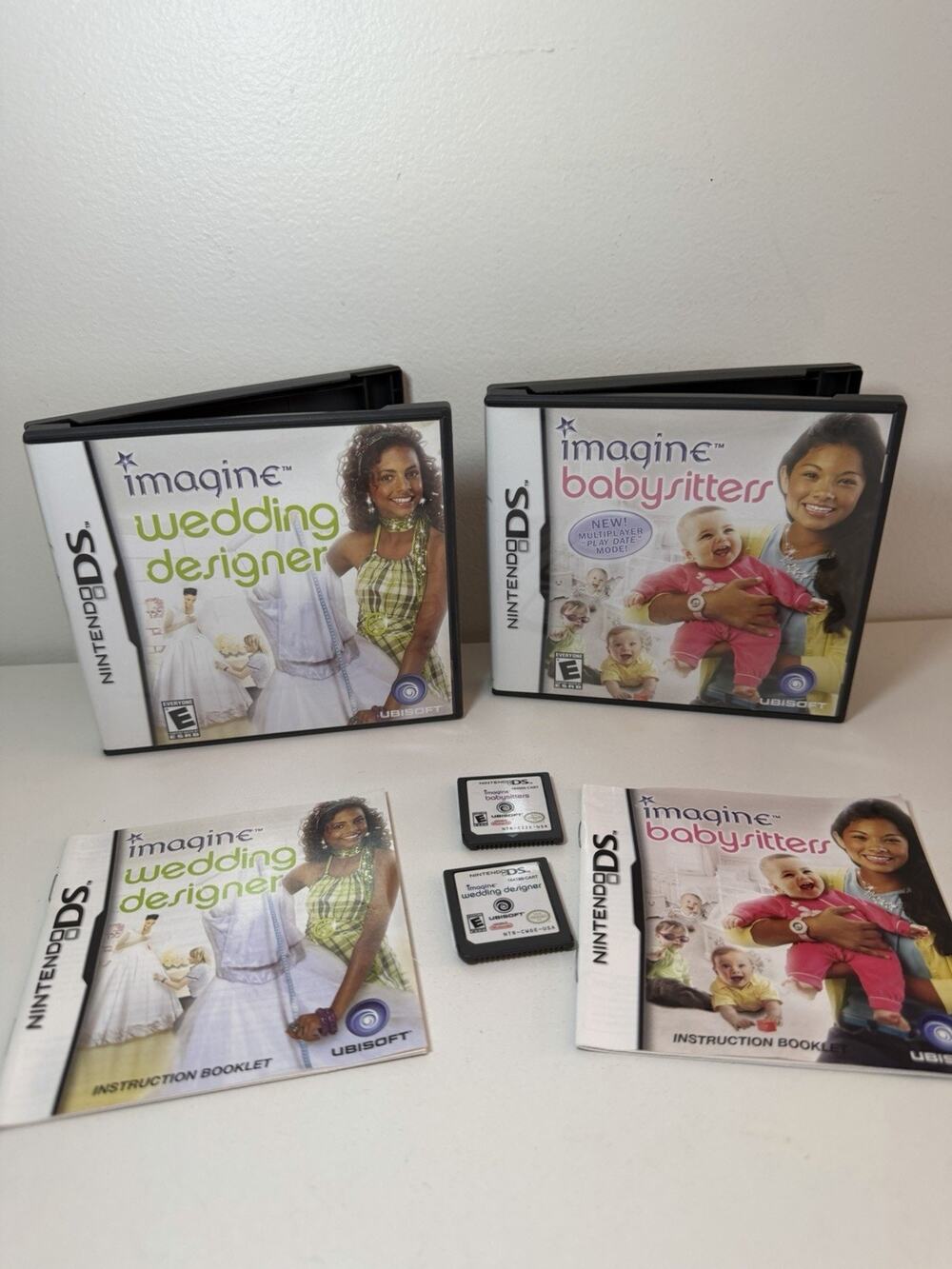 Imagine Nintendo DS Bundle Lot Of 2 Wedding Designer & Babysitter CIB ALL Insert